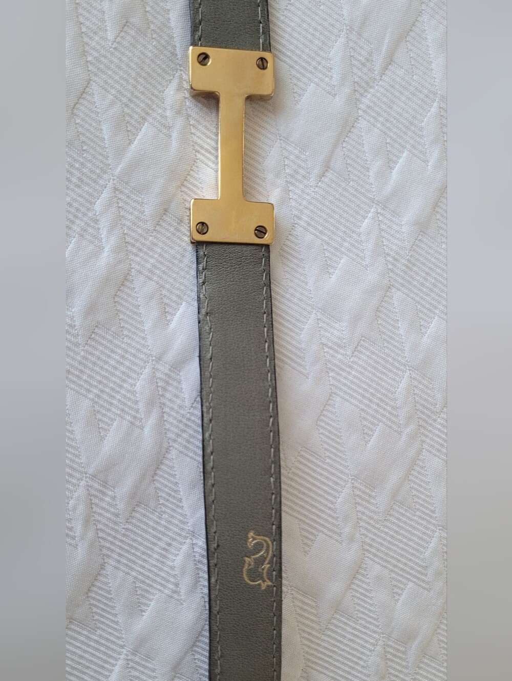 Whale Croc Embossed Belt - Picture 16 of 16